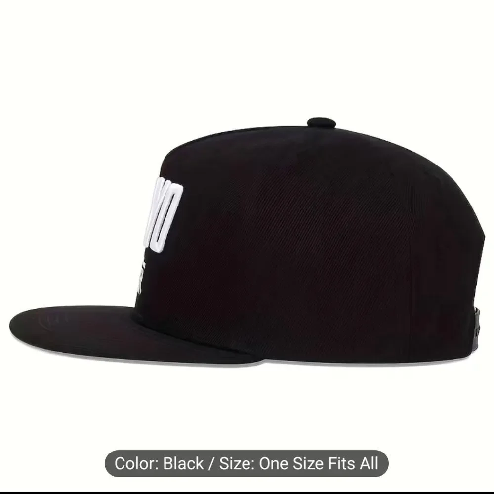TOKYO Embroidery Unisex Baseball Cap Black Hip Hop Trendy Snapback Hat Adjustabl